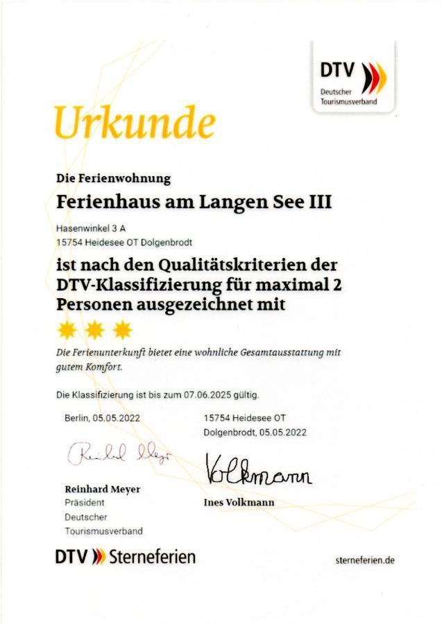 Ferienhaus Am Langen See III Heidesee Екстериор снимка